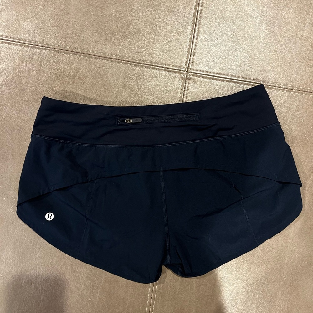 lululemon athletica Navy Layered Athletic Shorts - Picture 4 of 5
